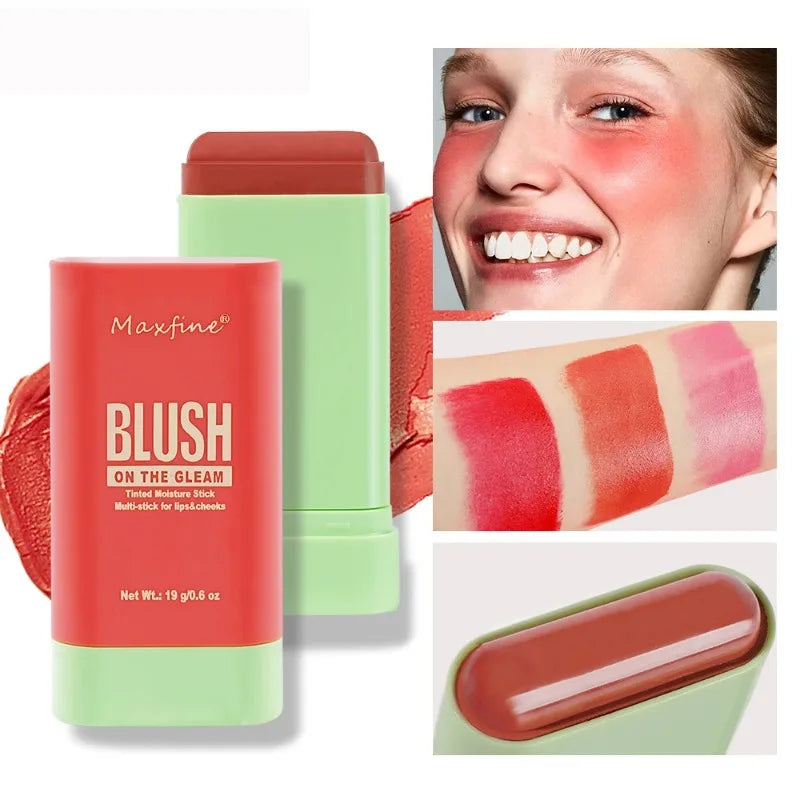 Make Up Multi Functional Blush Stick Easy Color Rouge Blusher Cream Waterproof High Color Rendering Brightening Skin Tone Hot