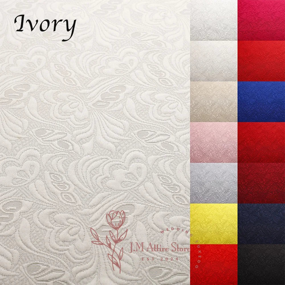 Formal Men's Suits 2 Pieces Blazer Pants Black Jacquard Set for Wedding Dinner Dating Ceremony Banquet Luxury Custom Tuxedo  