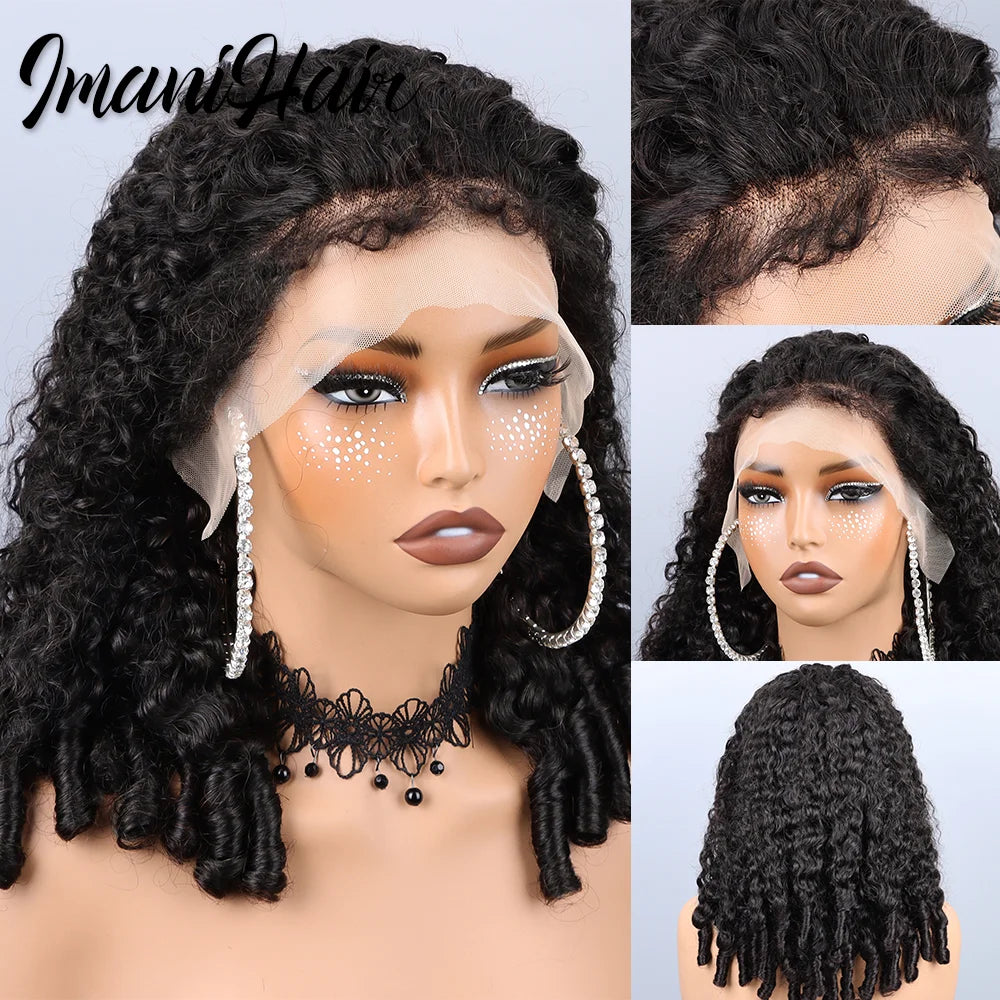 Lace Front Wig – Glueless 250% Burmese Curly – Swiss Lace – Transparent | KIMLUD