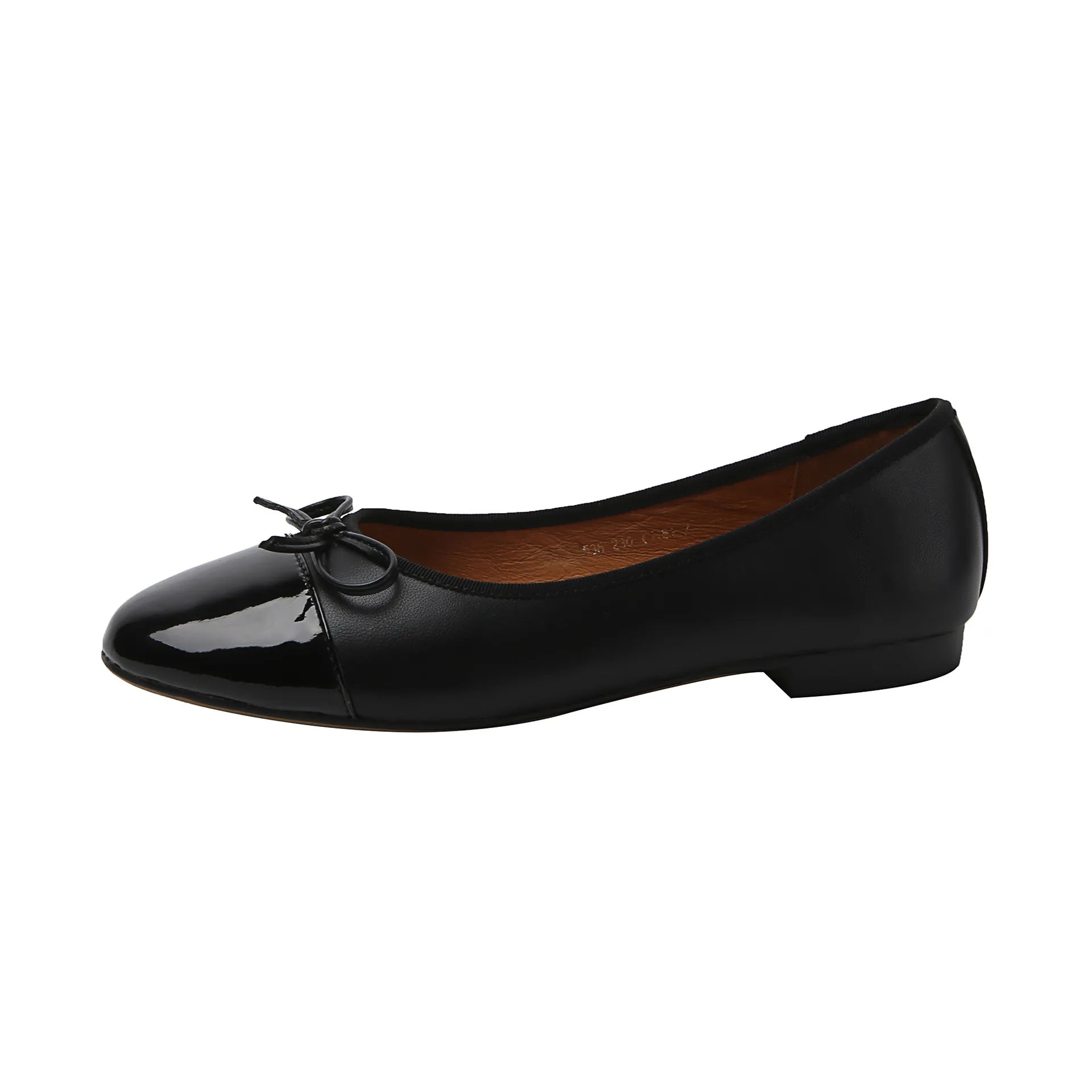 Genuine Leather Bow Ballet Flats — Round Toe, Office & Casual | KIMLUD