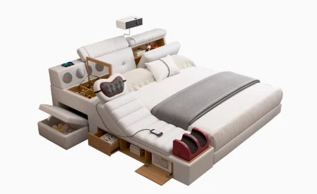 Unique Minimalist Beds Fancy Reading King Sleeping Dressers Beds Massage Smart Muebles Para Dormitorio Bedroom Furniture