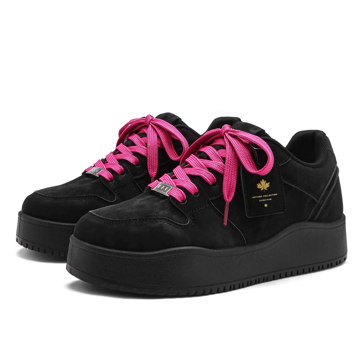 Men Outdoor Leather Shoes Flat Classic Black Sports Shoes Lace Up Skateboard Board Shoe Walking Male Leisure Running Sneakers