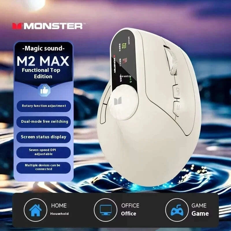monster-m2-pro-max-gaming-mouse-rechargeable-dual-mode-lightweight-custom-comfortable-ergonomic-durable-wireless-mouse-giftkimludkimlud-35567924