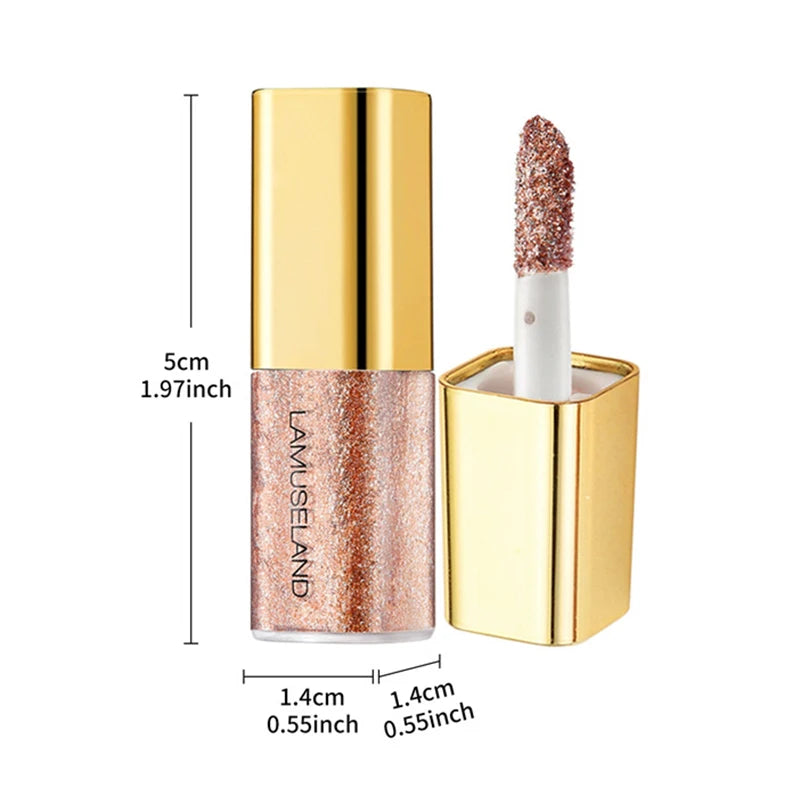 Pearlescent Liquid Eyeshadow Eight-Shade Range, Long-Lasting Glitter Finish — Multicolor | KIMLUD