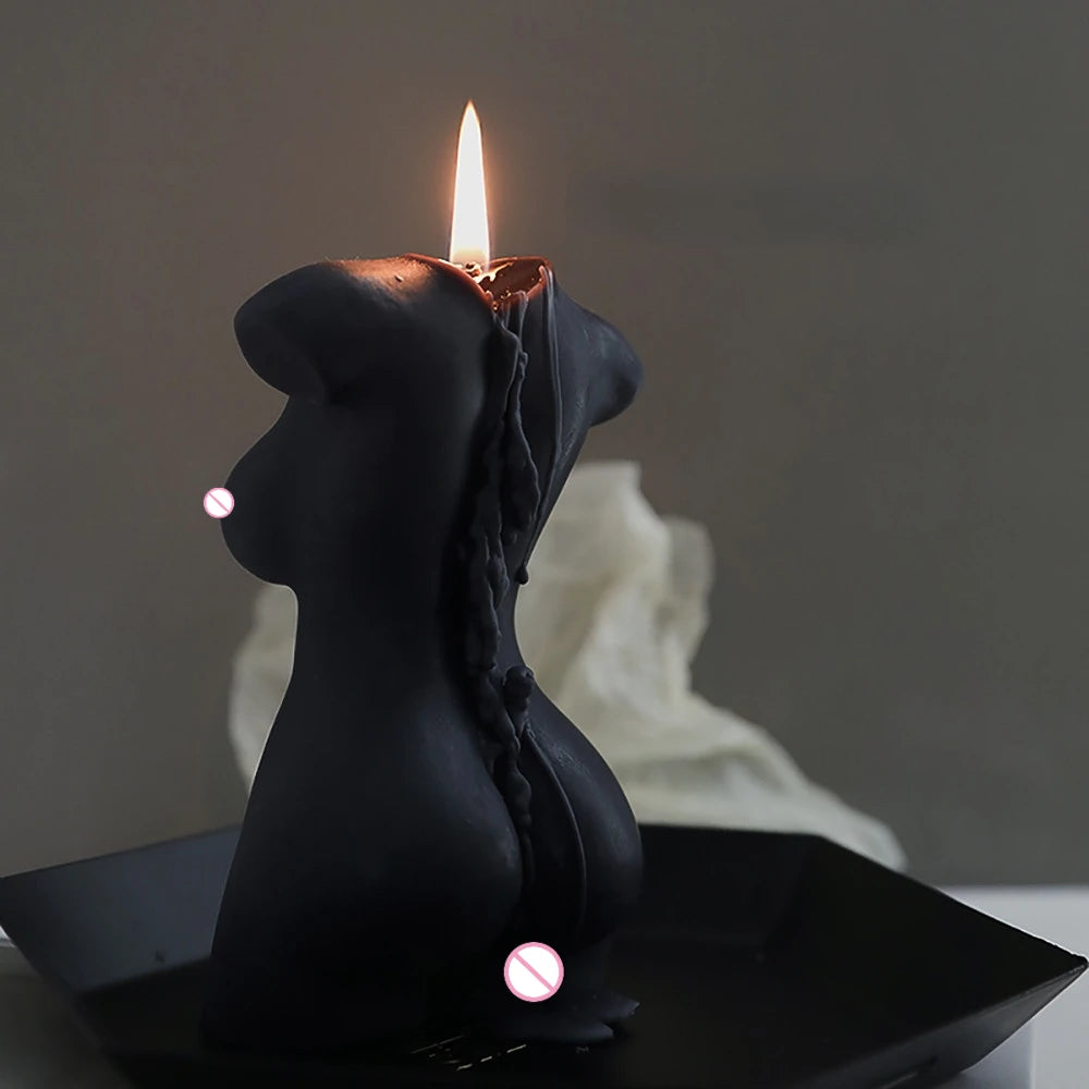 KIMLUD, Large Silicone Human Body Candle Mold Beauty Portrait Sexy Gypsum Resin Drop Glue Soap Chocolate Mould Soft Easy Demoulding, KIMLUD Womens Clothes