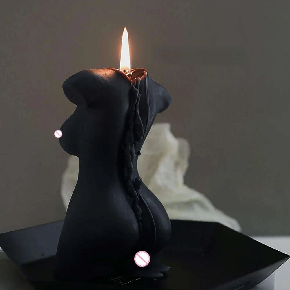 KIMLUD, Large Silicone Human Body Candle Mold Beauty Portrait Sexy Gypsum Resin Drop Glue Soap Chocolate Mould Soft Easy Demoulding, KIMLUD Womens Clothes