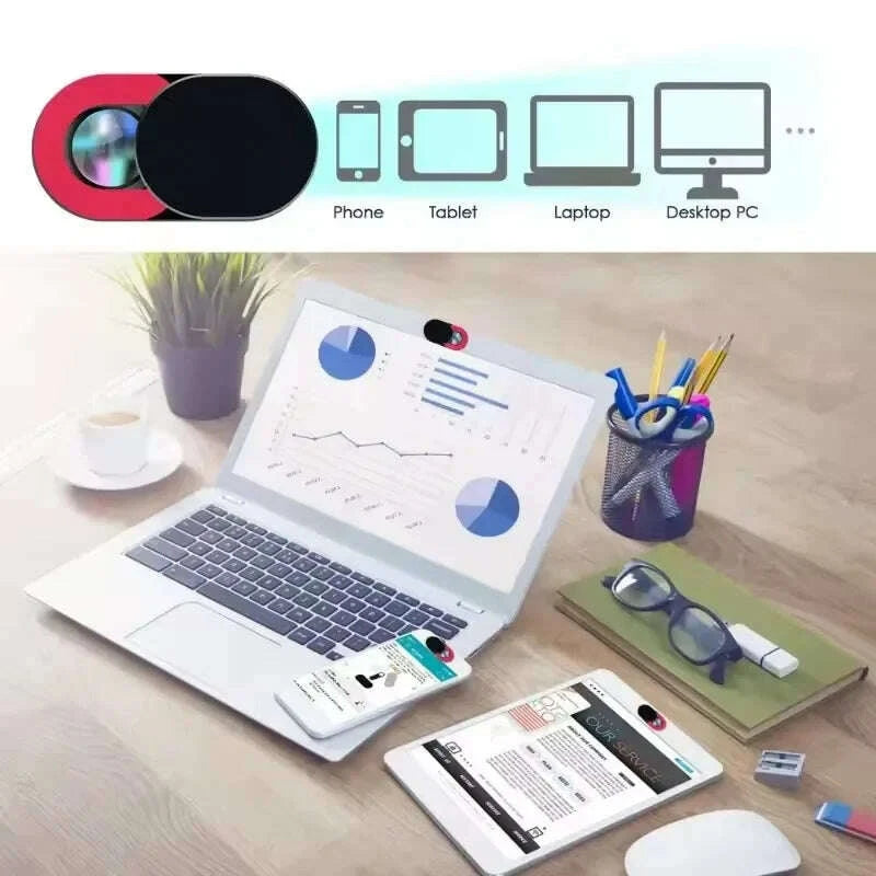 KIMLUD, 20/10/5/1PCS Ultra Thin Webcam Shutter Slider Cover for IPhone IPad MacBook Laptop Mobile Phone Lenses Camera Protector, KIMLUD Womens Clothes