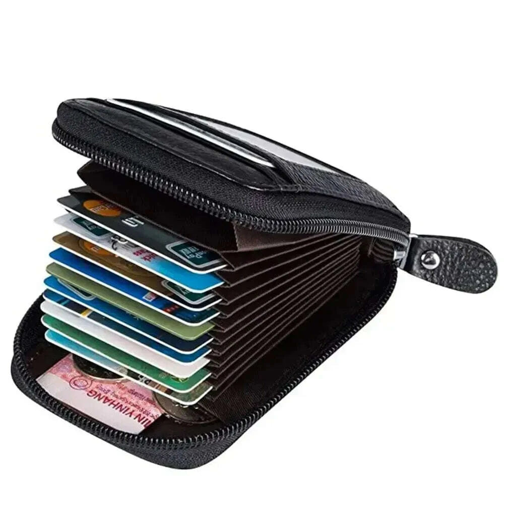 KIMLUD, 1pc Organ Card Bag Korean Edition Portable Women's Short Bank Card Cover Business Card Clip Zipper Vertical Handheld Bag, KIMLUD Womens Clothes