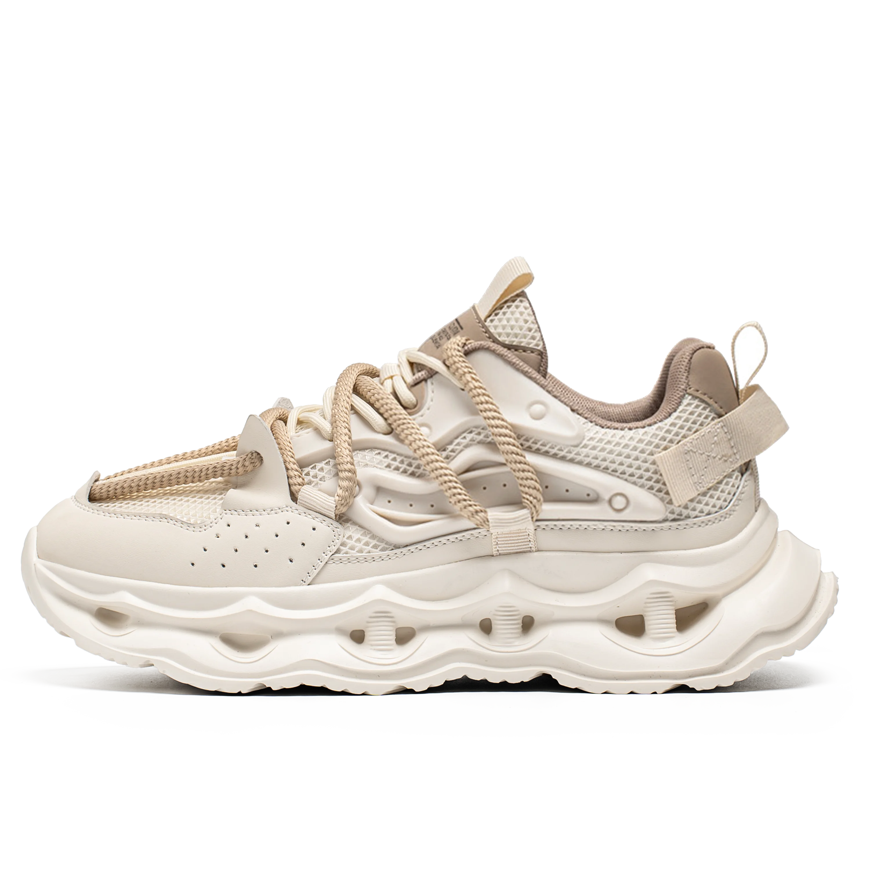 Men's sports shoes four seasons new thick-sole non-slip outdoor casual running shoes student light breathable soft-sole sneakers