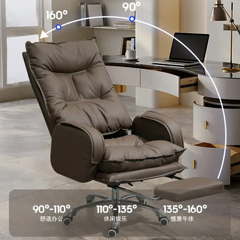 Luxurious Comfort Office Chair Ergonomic Relaxing Modern Gaming Office Chair Computer Swivel Office Furniture Chaise Bureau LLOC