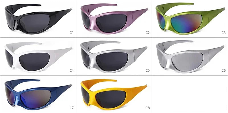Plastic Oversized Frame Sunglasses — Black | KIMLUD