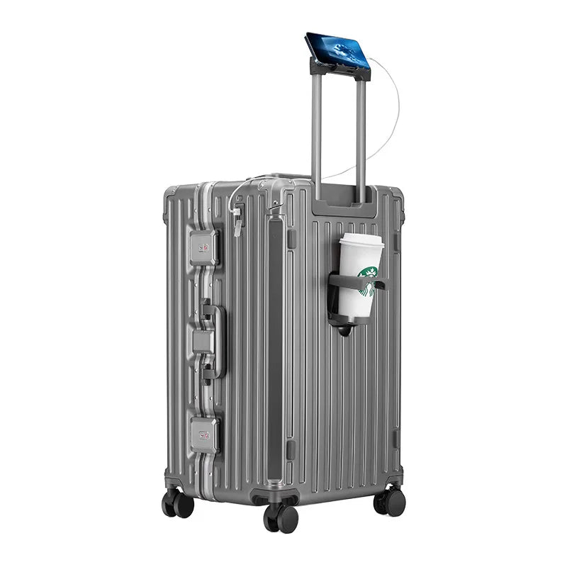 Plastic Luggage Set Large Capacity Spinner Case — 20Inches | KIMLUD