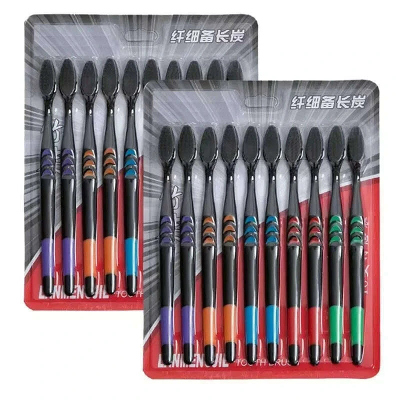 10-pieces-packed-soft-bristle-bamboo-charcoal-black-hair-ultra-fine-beauty-toothbrush-couple-suit-oral-cleaning-tools-kimlud-kimlud-33921881