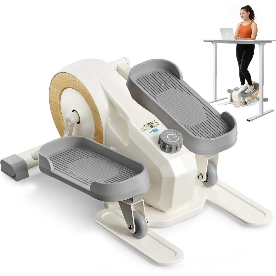 Sitting Under Desk Elliptical Machine, Leg Exerciser While Sitting for Seniors, Seated Pedal Exerciser, Quiet & Portable Pedal E