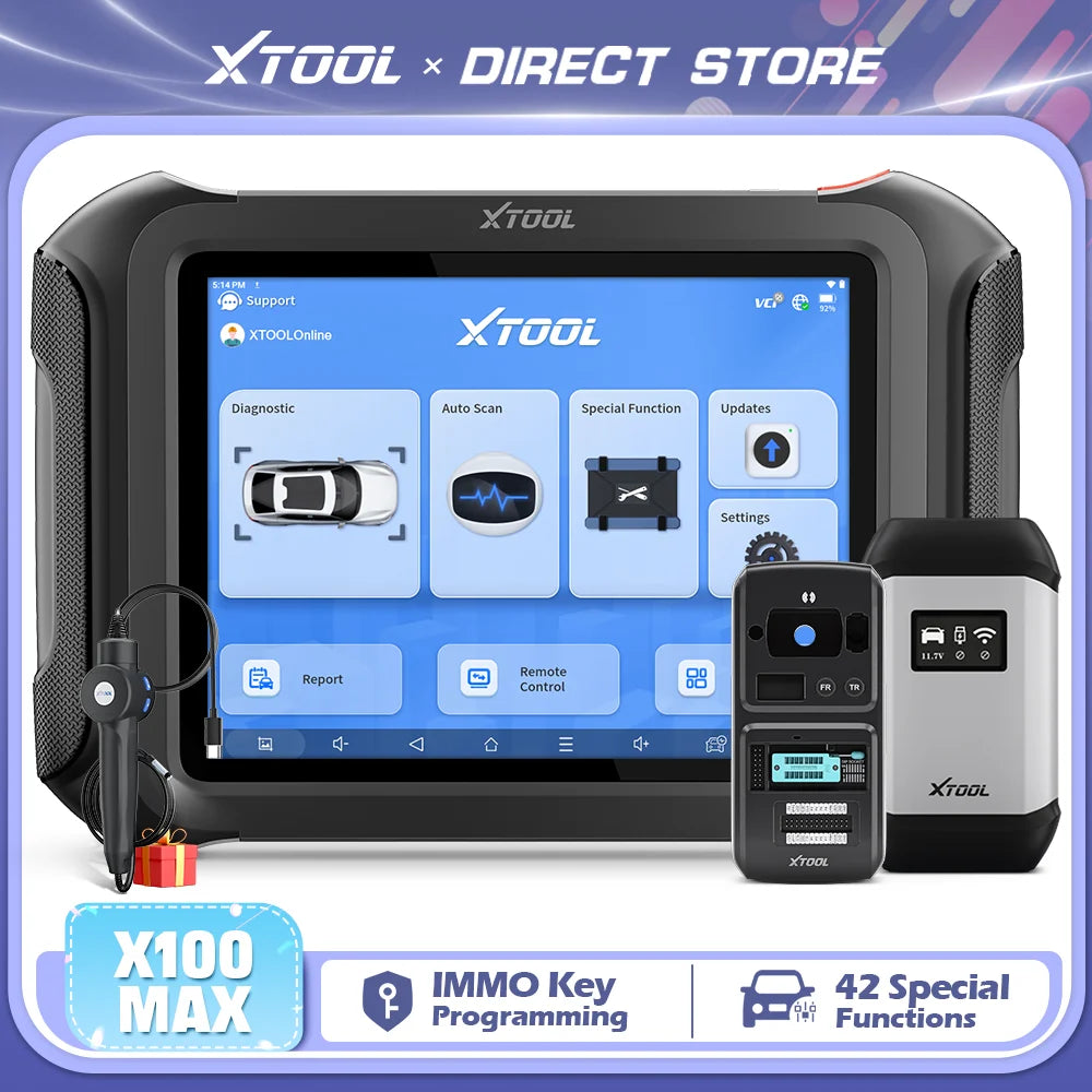 Matte Plastic Immobilizer Key Programmer X100 MAX — Black | KIMLUD