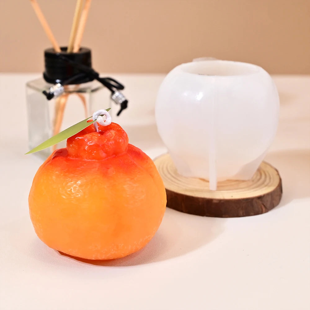 KIMLUD, S0164 Creative 3D Orange Silicone Candle Mold Simulated Fruit Moldes Para Velas for Aromatherapy Candle Making, KIMLUD Womens Clothes