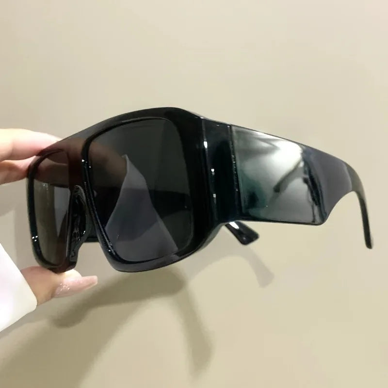 Oversized Pilot Sunglasses UV400 — Leopard Tea Color | KIMLUD