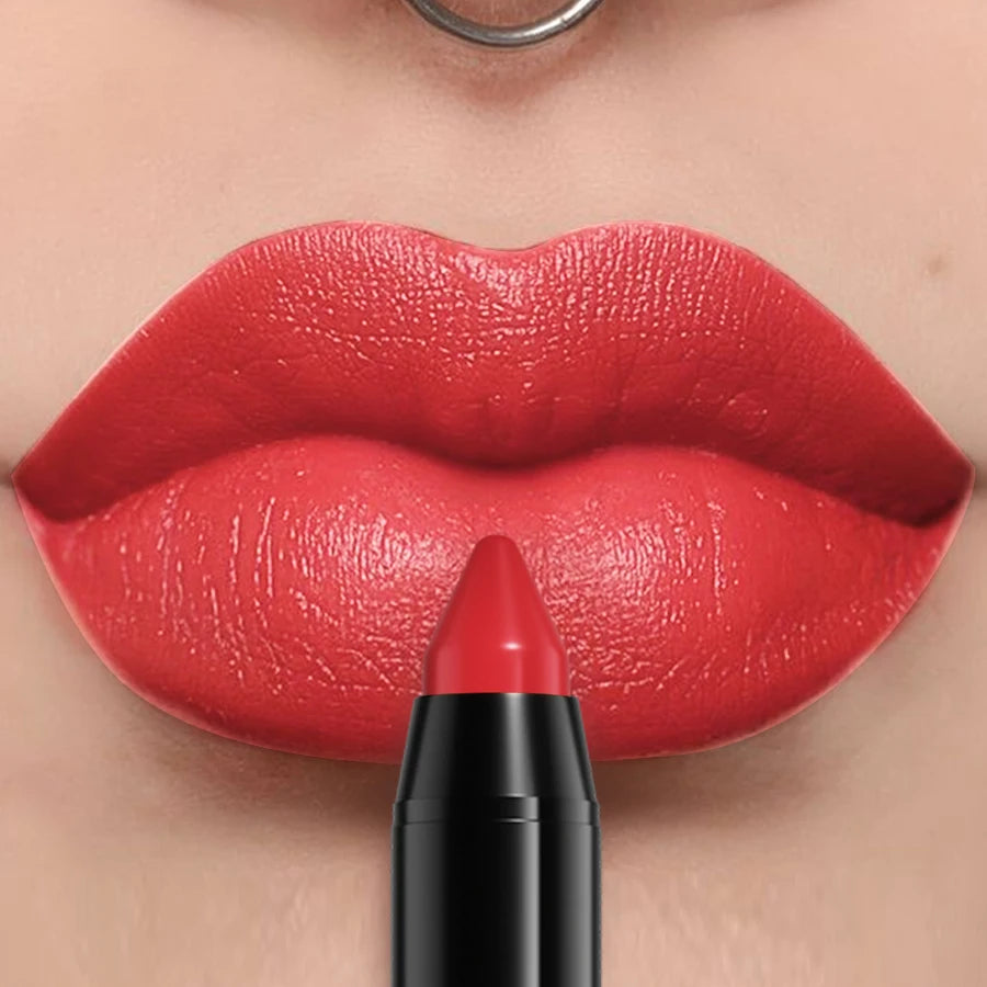 16 Color Nude Brown Lipliner Pen Waterproof Lipstick Sexy Red Matte Contour Lip Tint Lasting Lips Korean Makeup Product Lipgloss