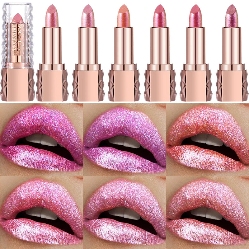 Lipstick – Metallic Glitter – Lipstick – Pink | KIMLUD