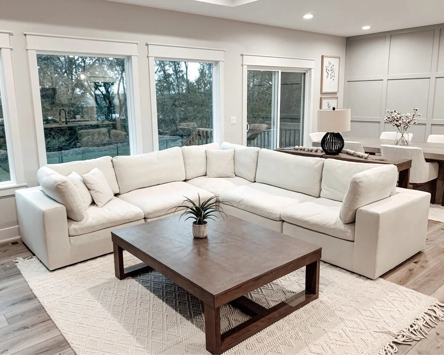 A Modern U-shaped corner sofa furniture Modular combination sofa Luxury sofas and sofas