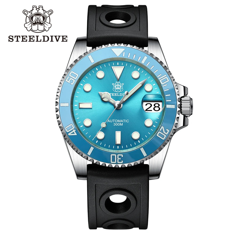 SD1953 New Arrival 2024 Purple Dial Turquoise Dial AR Coating Sapphire Glass 41mm Case 300M Waterproof Ceramic Bezel Dive Watch