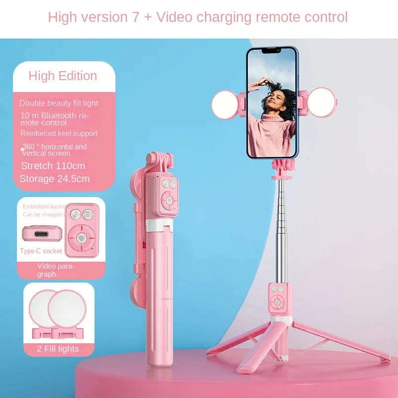 mobile-phone-selfie-stick-wireless-remote-control-bluetooth-with-double-light-live-broadcast-tripod-all-in-one-fill-lightkimludkimlud-35567489