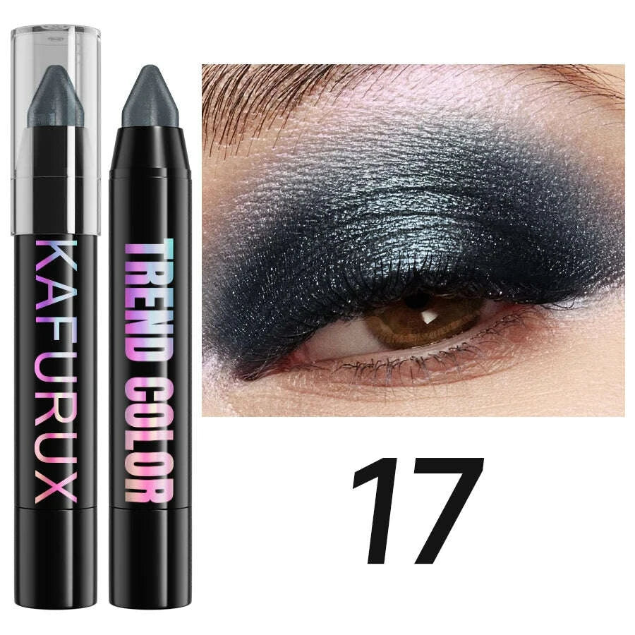 19-color-1pcs-smoky-dark-green-eyeshadow-pen-stick-waterproof-metallic-glitter-eye-shadow-highlighter-pencil-makeup-tool-cosmetkimludkimlud-35575060