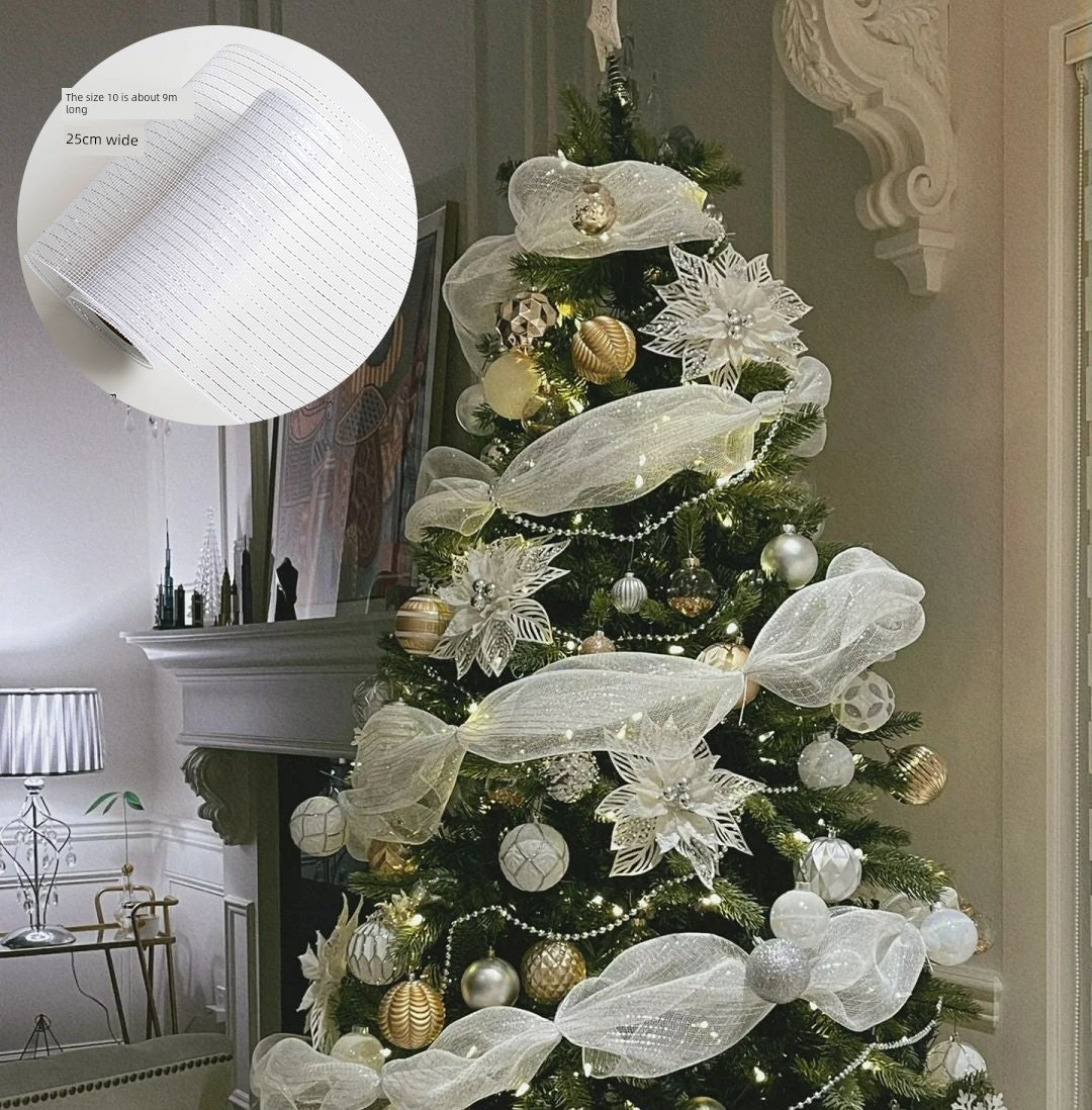 Christmas Tree Led Pendant Gilding Ribbon Christmas