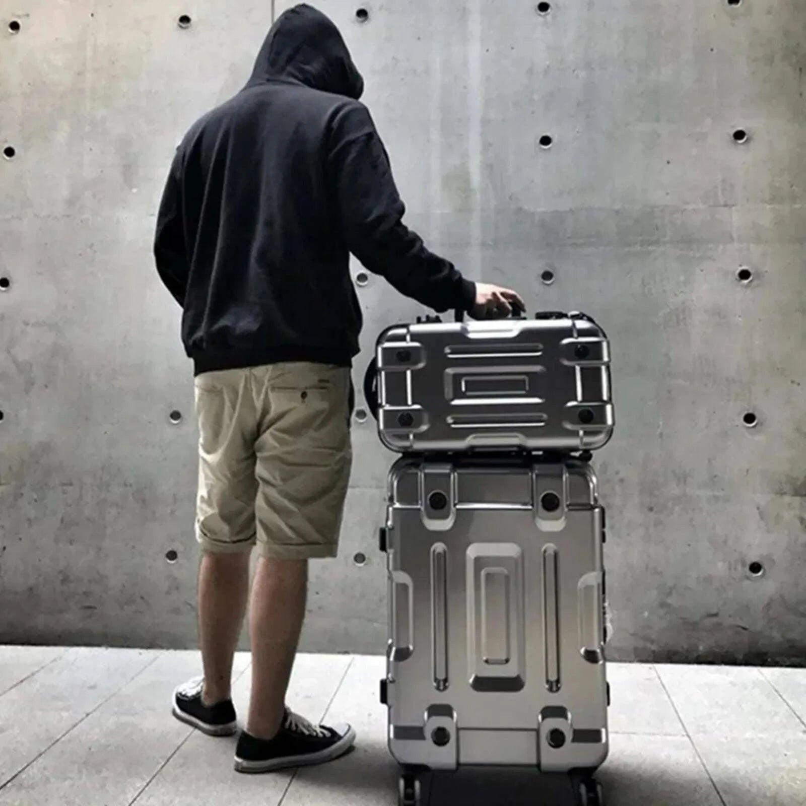 KIMLUD, 3D Aluminum Frame Trolley Case Travel Suitcase Luggage Password Storage Box Aviation Bag Rolling Silent 4 Wheels Baggage Handbag, KIMLUD Womens Clothes