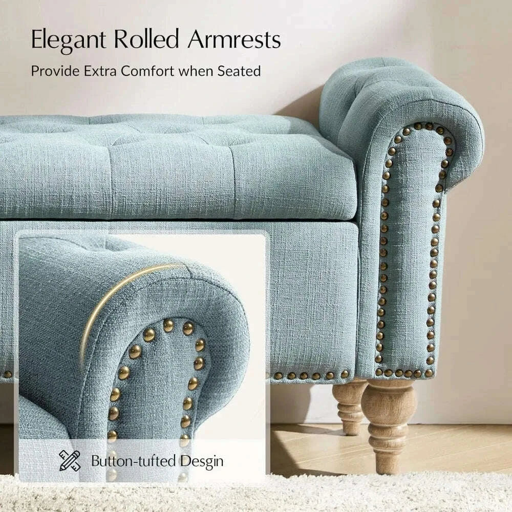 farmhouse-upholstered-storage-bench-end-of-bed-bench-with-vintage-button-tufted-designbluekimlud-womens-fashion-34604481