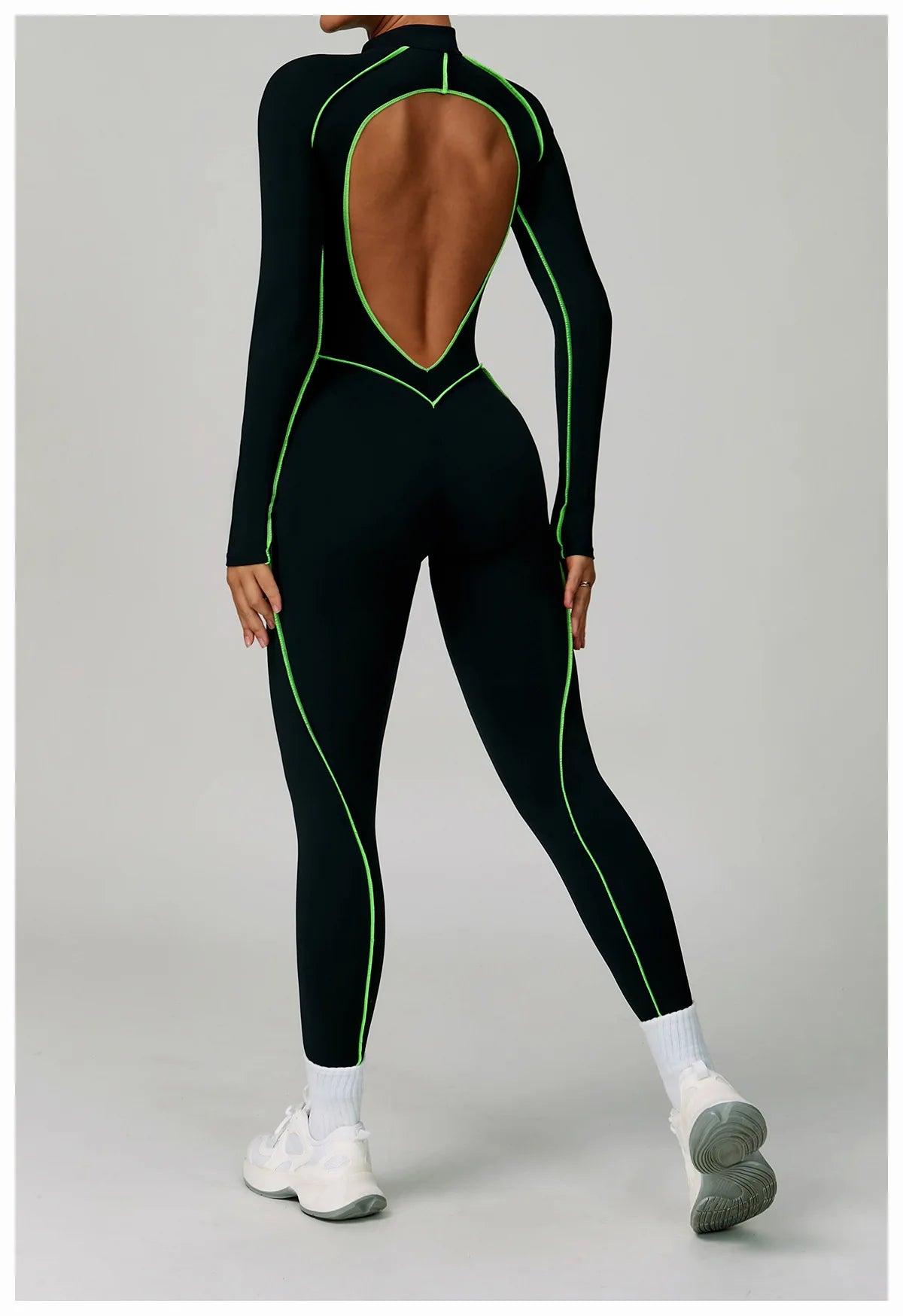 Yoga Bodysuits Women  Breathable Workout Sets Gym Clothes Push Up Fitness Running Sportwear Sexy Zipper Leggings Suit