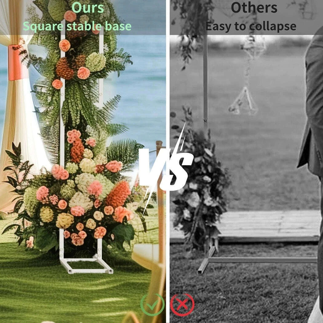 square-white-wedding-arch-metal-ceremony-party-floral-ballon-stand-kimlud-kimlud-33913349