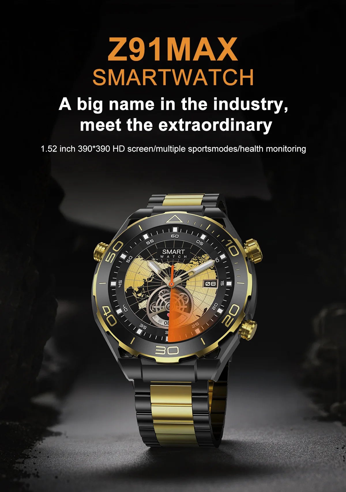 New Z91PROMAX smartwatch, Bluetooth call, heart rate, blood pressure, sleep monitoring information to remind exercise