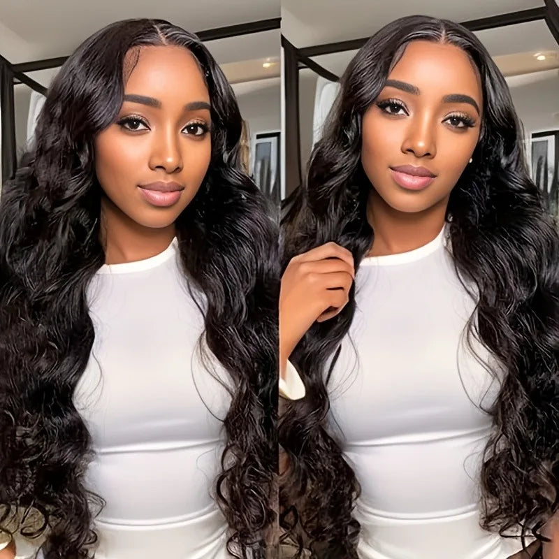 Body Wave Lace Front Glueless Wig — Transparent | KIMLUD