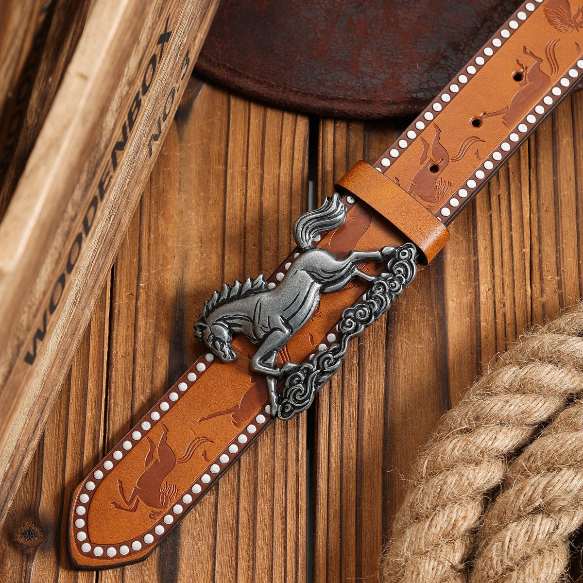 Belt – Unisex PU – Western Denim Retro Style For Daily Casual | KIMLUD