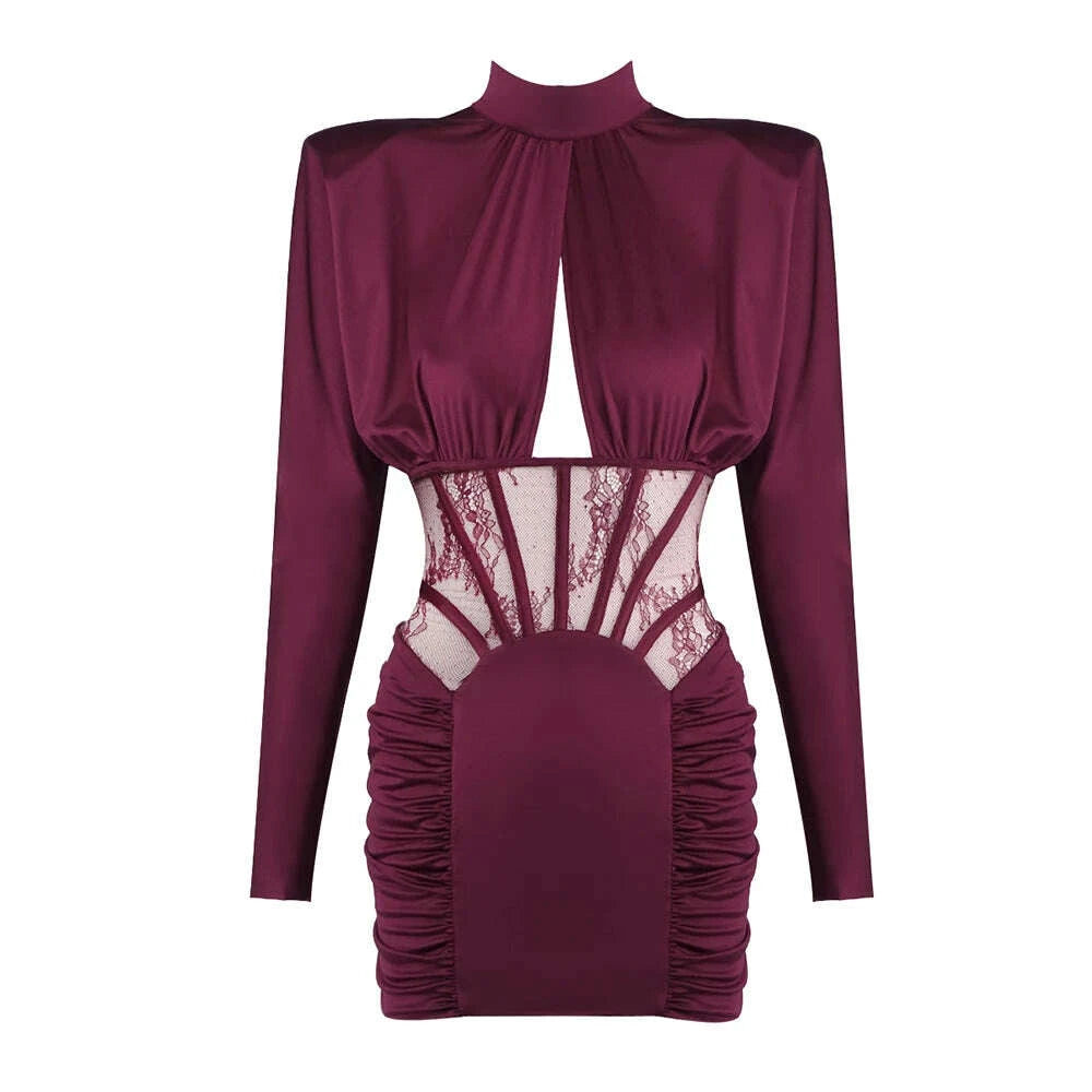 vc-elegant-burgundy-satin-mini-dress-with-lace-corset-detail-long-sleeve-high-neck-ruched-party-dress-for-evening-events-promkimlud-womens-clothes-35075356