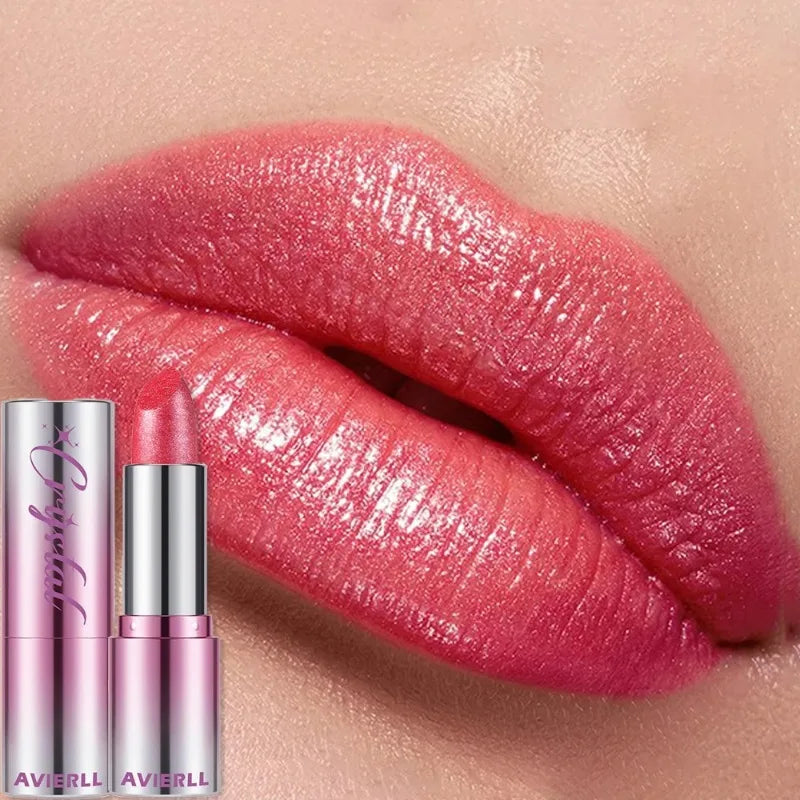 14 Colors Metallic Sparkle Lipstick Polarizing Glitter Shiny Lip Gloss Waterproof Long Lasting Gold Pearl Shine Sexy Lips Makeup