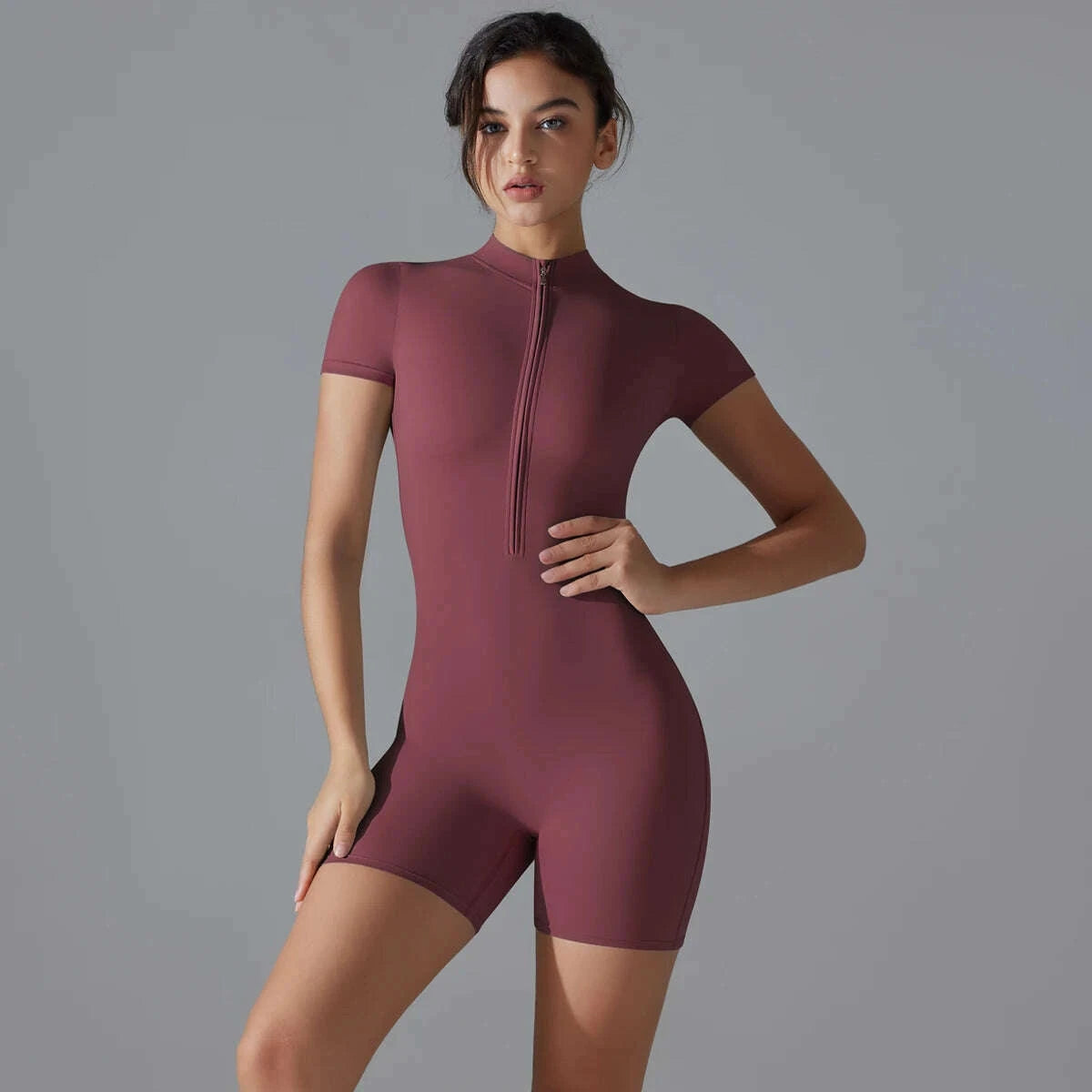 yoga-set-womens-jumpsuits-one-piece-suit-zipper-short-sleeve-gym-push-up-workout-clothes-fitness-bodysuit-sportswear-tracksuit-kimlud-kimlud-33913992