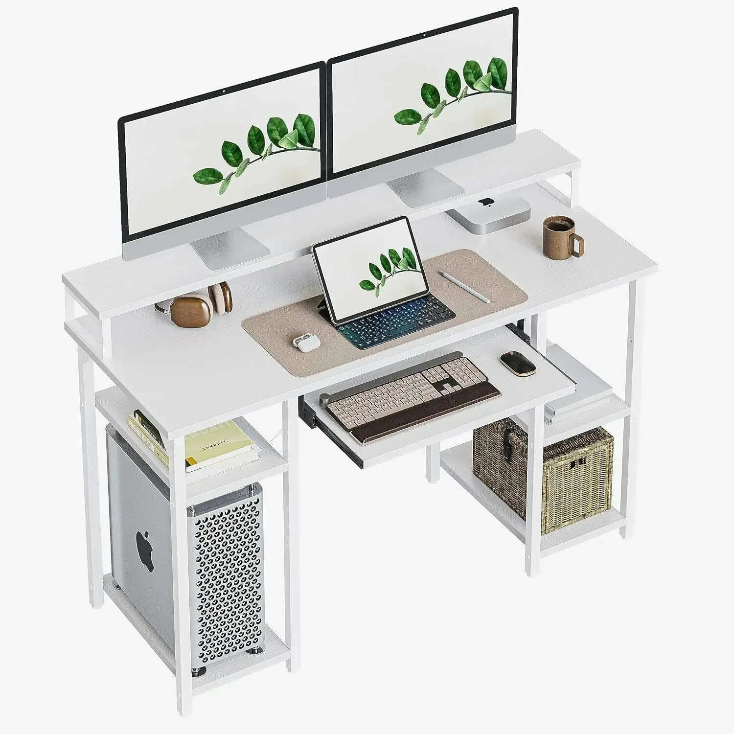 cubicubi-computer-desk-with-keyboard-tray-47-inch-office-desk-with-monitor-stand-storage-shelves-music-studio-desk-workstationkimludkimlud-35566970