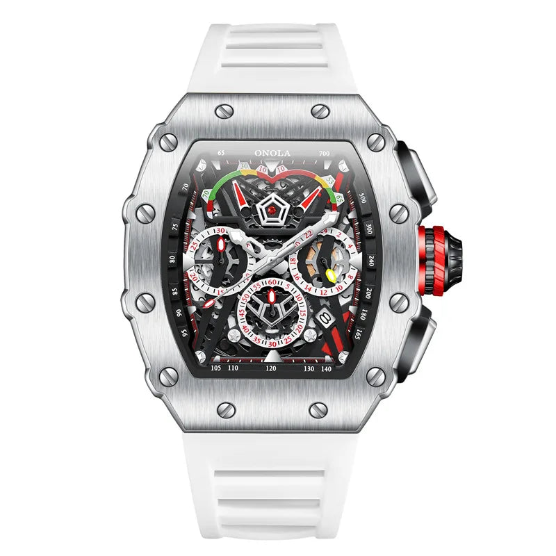 Sport Watch Quartz Chronograph Luminous — Black | KIMLUD