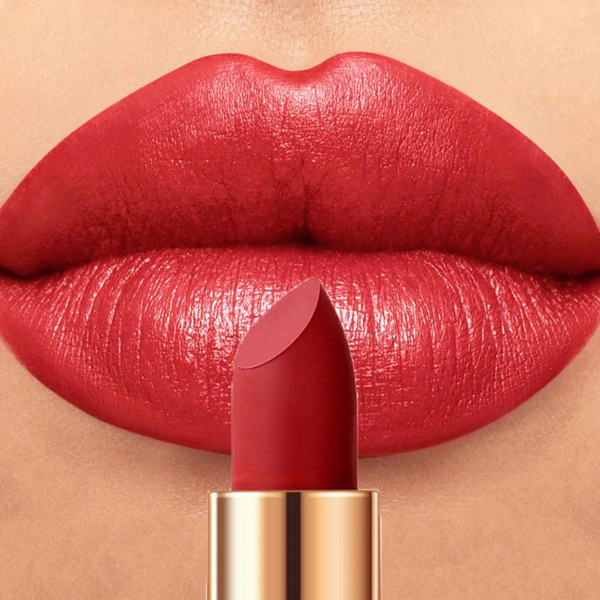 Matte Sexy Nude Red Silky Lipstick 8 Colors Waterproof Long Lasting and Nonstick Cup Moisturizing Lipstick Makeup Cosmetics 4g