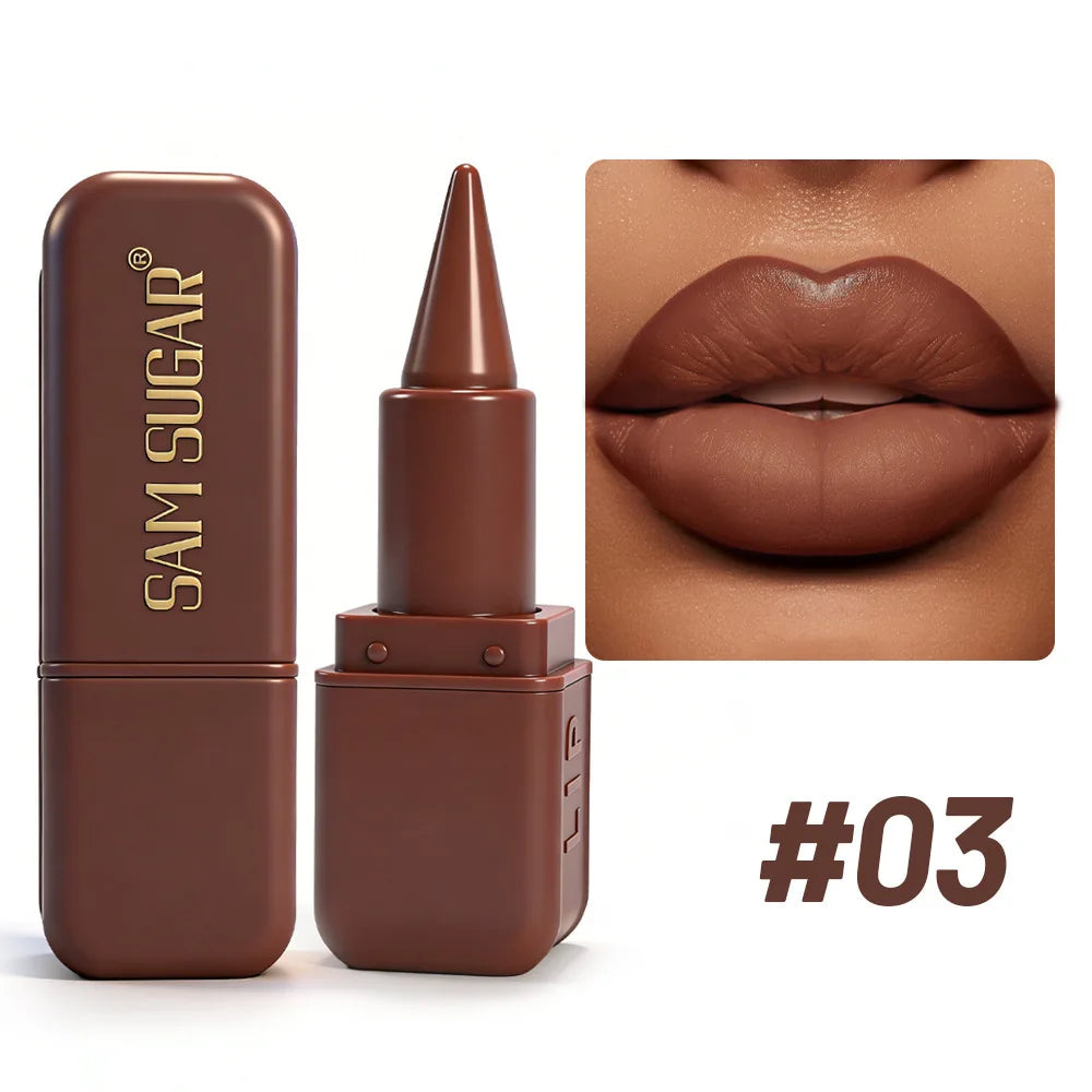 Lipstick – Waterproof Long Lasting Pigment – Lipstick – Chocolate Brown | KIMLUD
