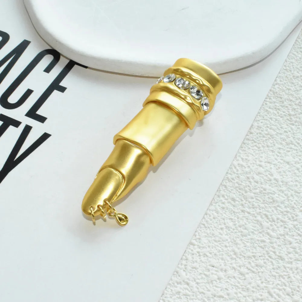 1PC Exaggerated Metal Alloy Articulated Open Finger Ring For Women Fashion Jewelry Boutique Punk Girls' Ring Accessories