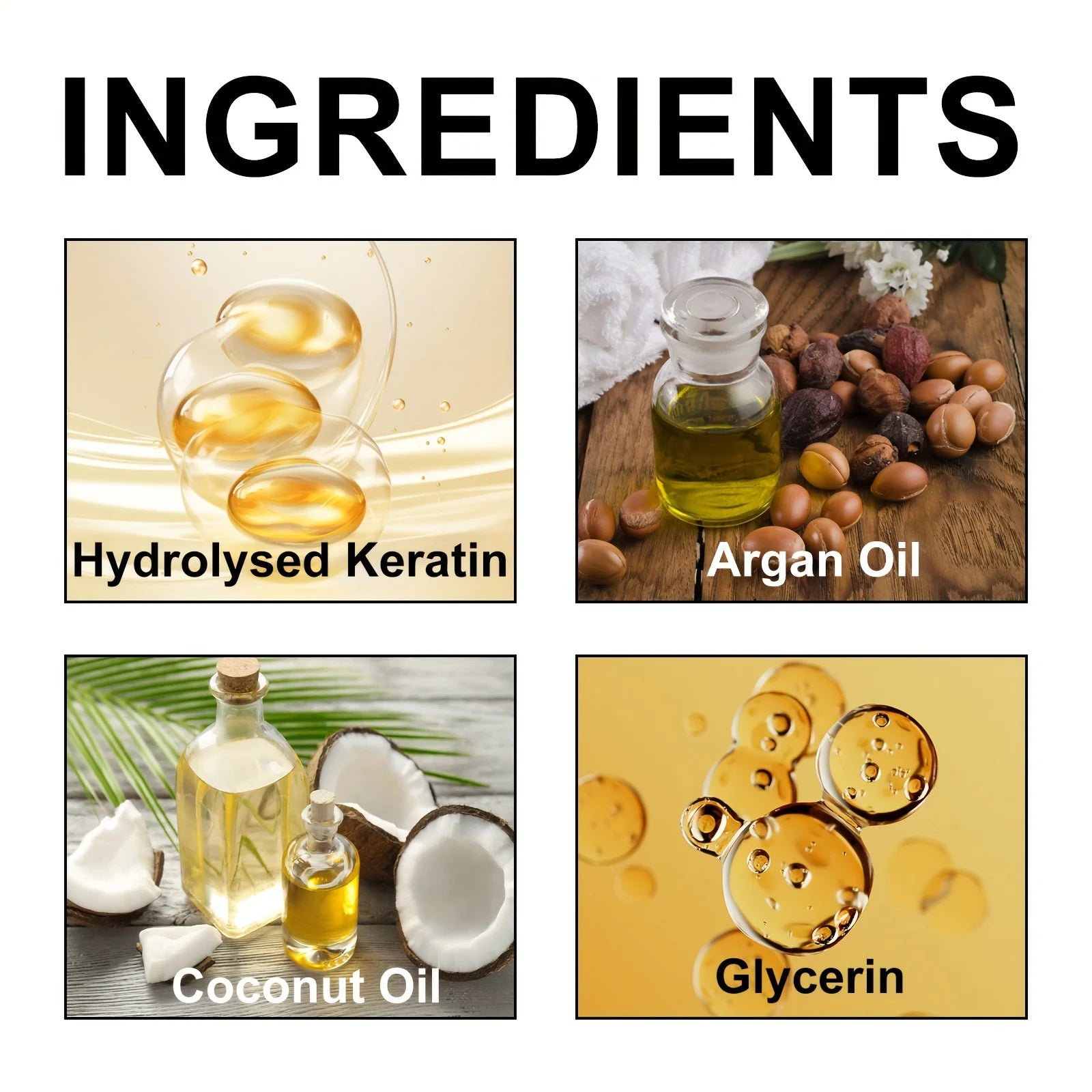 100G 8-Second Keratin Professional Hair Cream Containing Coconut Oil And Glycerin Moisturizing Hair Facial Mask for All Types