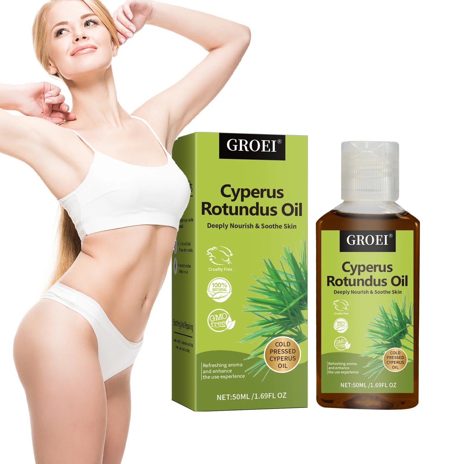 Gel-Based Hair Growth Inhibitor — Painless Depilatory For Underarms, Legs, Arms — Clear | KIMLUD