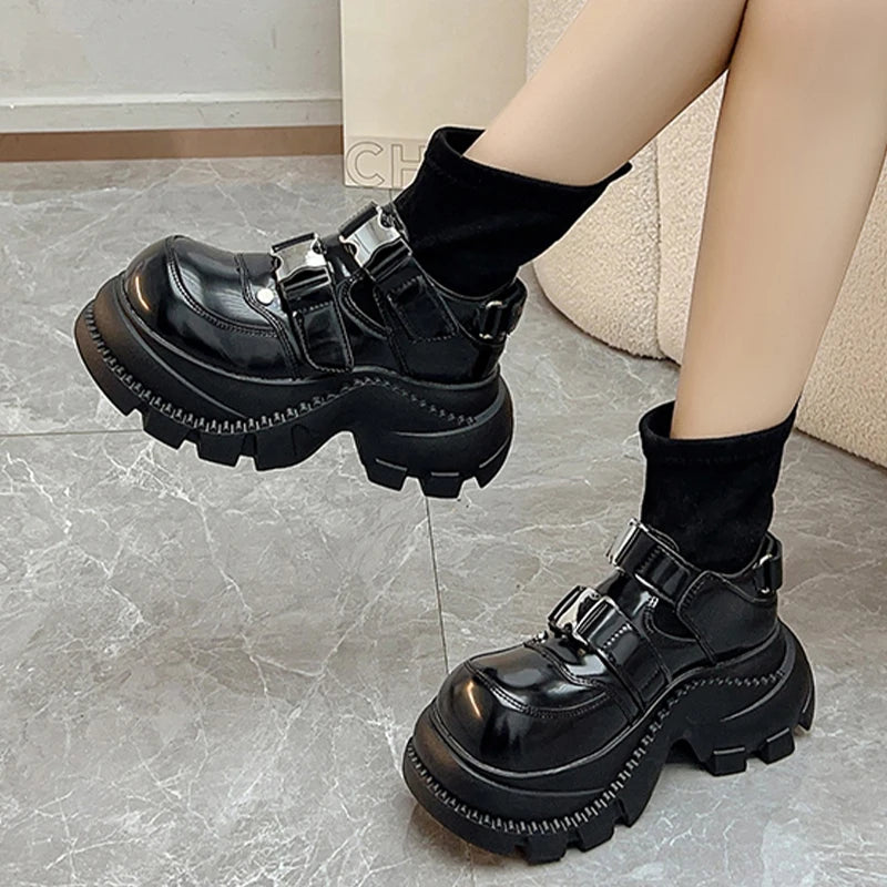 Designer New Women Ankle Boots Flats Platform Shoes Sport Chelsea Boots 2025 Winter Fashion Goth Shoes Casual Running Snow Botas