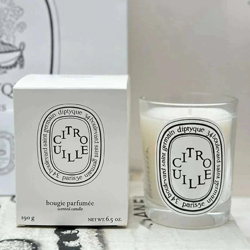 KIMLUD, Romantic Limited Diptyques Candles Sakura Scented Fragrance Candle Light Gift High Quality Aromatherapy Perfume Aroma Home Decor, KIMLUD Womens Clothes