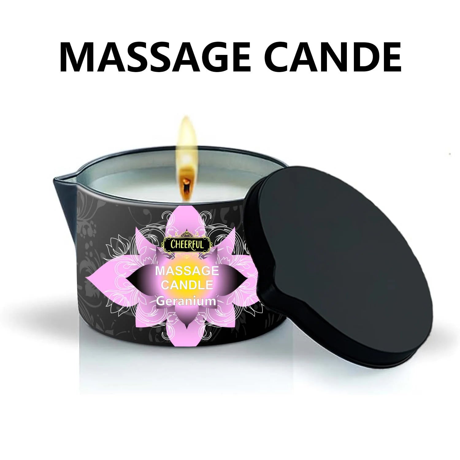 1PC Massage Oil Candles,luxury aromatherapy candles,for Stress Relief and SkinMoisturizing, SM Product Scented Candle Body Oil