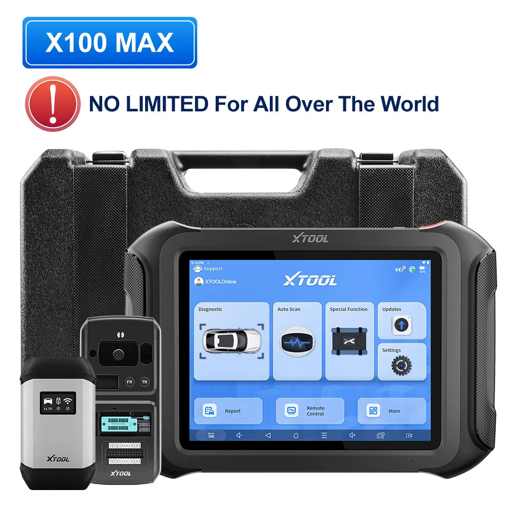 Matte Plastic Immobilizer Key Programmer X100 MAX — Black | KIMLUD