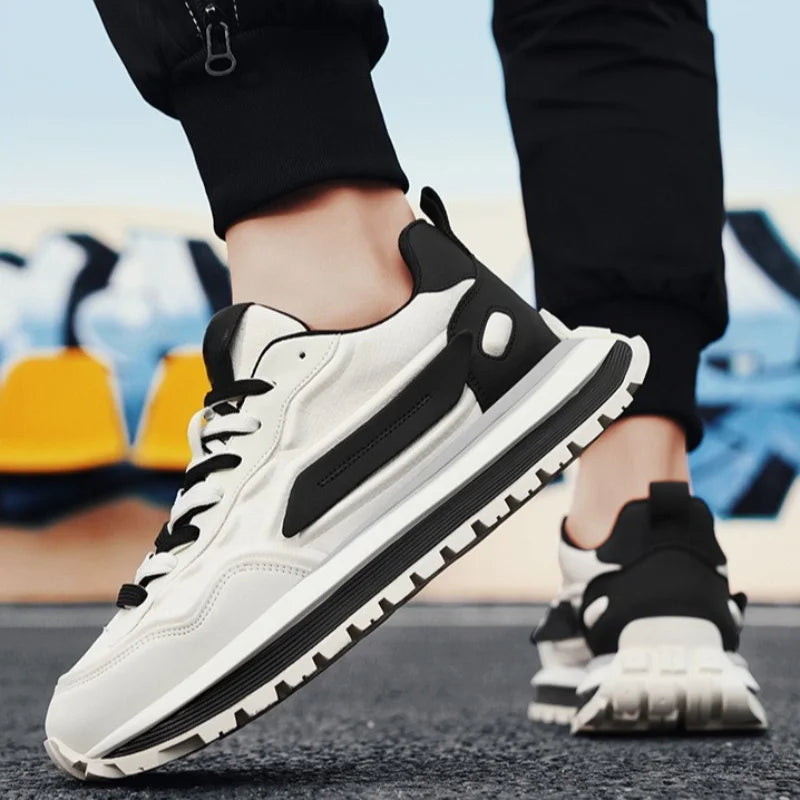Men Sneakers Platform Casual Shoes New Lace Up Running Shoes Outdoor Non-Slip Footwear Fashion Height Increasing Men Shoes